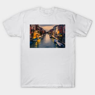 Murano Canal by night T-Shirt